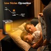 ZAFRO Space Heater Indoor Use Electric Ceramic Space Heater, Portable Heaters Fan for Bedroom with Adjustable Thermostat ,1500W(Black) - 4 of 4