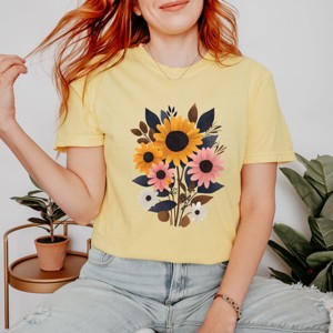 Simply Sage Market Sunflower Garden Garment Dyed Tee - 1 of 4