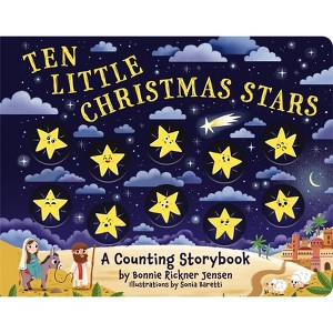 Ten Little Christmas Stars - (A Counting Bible Story) by  Bonnie Rickner Jensen (Board Book) - 1 of 1