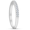 Pompeii3 1/4ct Diamond Wedding Ring 14K White Gold Anniversary - 3 of 4