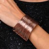 SOHI Women's Rose Gold Wired Statement Bracelet - 3 of 3