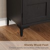71" Tall Kitchen Pantry Cabinet, 5 Tier Freestanding Food Storage Cabinet with 4 Doors and Adjustable Shelves - 3 of 4