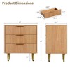 6/5/3 Drawer Dresser for Bedroom,  Wood Chest of Drawers, Fluted Dresser - 2 of 4