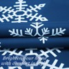 Snowflakes Christmas tablecloth, white Xmas tablecloth, gray Christmas tablecloth, new year tablecloth - 3 of 4