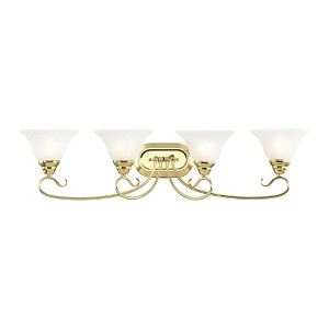 Livex Lighting Coronado 4 - Light Vanity in  Polished Brass - 1 of 1