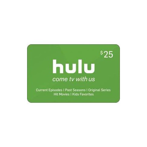 Hulu Gift Card 25 Physical Online Target