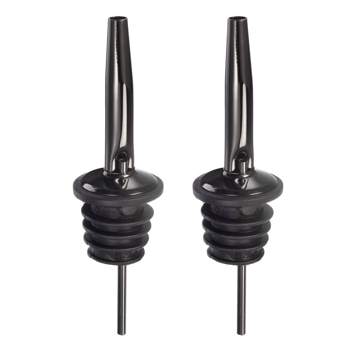 Unique Bargains Stainless Steel Leakproof Odorless Liquor Pourers with Tapered Spout 2 Pcs