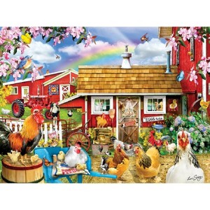 Sunsout Springtime Chickens 1000 pc Jigsaw Puzzle 34740 - 1 of 4