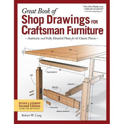  Great Book of Shop Drawings for Craftsman Furniture, Revised & Expanded Second Edition - 2nd Edition by  Robert W Lang (Hardcover) 