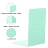 Unique Bargains Acrylic L-shaped Smooth Rounded Corner Book Ends - 4 of 4