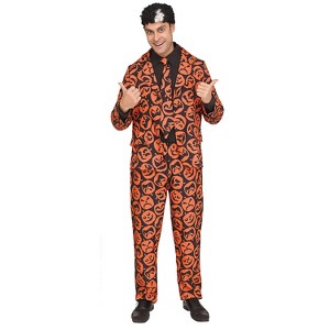 Fun World Mens SNL David S. Pumpkin Suit Costume - One Size Fits Most - Orange - 1 of 2