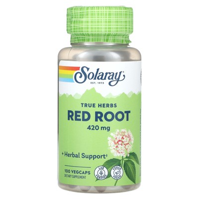 Solaray True Herbs, Red Root, 420 mg, 100 VegCaps
