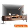NicBex TV Stand for 80 Inch TV with 2 Cabinets,TV Entertainment Center with Transparent Acrylic Doors,TV Console Table for Living Room - 3 of 4