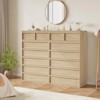 Jojoka Drawer Dresser for Bedroom, Modern Chest of Drawers Tall with Large Drawers Storage, Wooden Dresser Organizer for Living Room, Entryway - 4 of 4