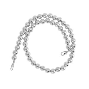 Unique Bargains Faux Pearl Handbag Strap Silver Tone 1 Pc - 1 of 4