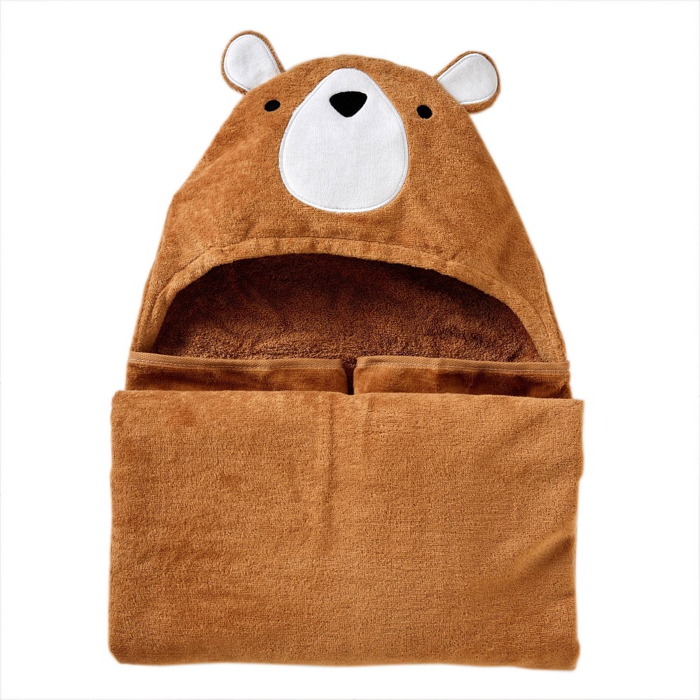 Photos - Towel Sketched Woodland Kids' Hooded  - SKL Home