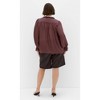 Women's Plus Size Maia Top - spiced plum | CITY CHIC - 4 of 4