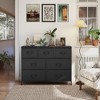 7-Drawer Fabric Dresser - Steel Frame Storage Unit for Bedroom/Closet, Multi-Functional TV Stand, Ink Black and Ebony Black - 2 of 4