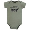 Hudson Baby Infant Boy Cotton Bodysuits, Sage Daddys Boy - 3 of 4