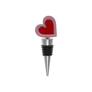 Unique Bargains Bottle Stoppers Two-Tone Heart Zinc Alloy PTR 3.82"x1.38"x0.79" 1 Pc - 1 of 3