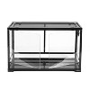 REPTI ZOO 30Gallon Full Reptile Glass Terrarium, Double Hinge Door Reptile Terrarium 30" x 12" x 18" - 3 of 4