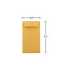 JAM Paper #7 Coin Business Envelopes 3.5" x 6.5" Brown Kraft Manila 95125 - 4 of 4