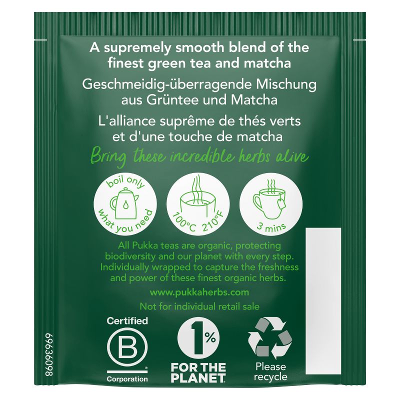 Pukka Supreme Matcha Green Organic Tea Bags - 20ct, 2 of 9