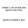 Recycled Paper Greetings  Father's Day Card for Dad Otter with Teal Cap - 3 of 3