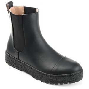 Journee Collection Womens Jenie Round Toe Flat Chelsea Booties - 1 of 4
