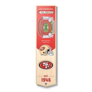 8" x 32" NFL San Francisco 49ers 3D Stadium Banner - 1 of 4