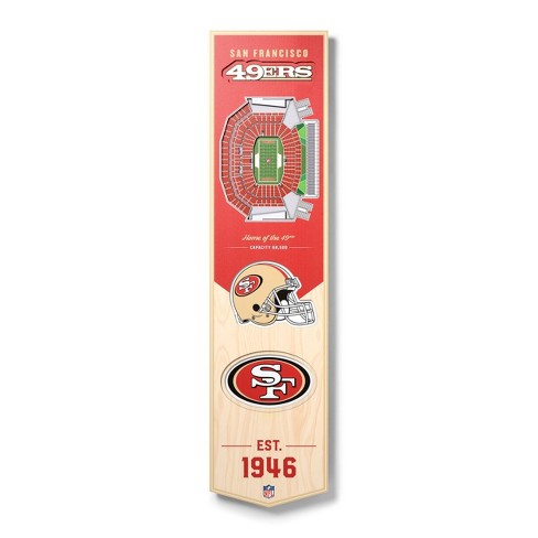 8' x 32' NFL San Francisco 49ers 3D Stadium Banner