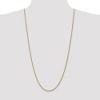 Black Bow Jewelry 2.5mm 14k Yellow Gold Solid Diamond Cut Rope Chain Necklace - 2 of 4