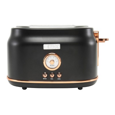 Haden Heritage 4-Slice Wide Slot Toaster Finish: Black/Copper