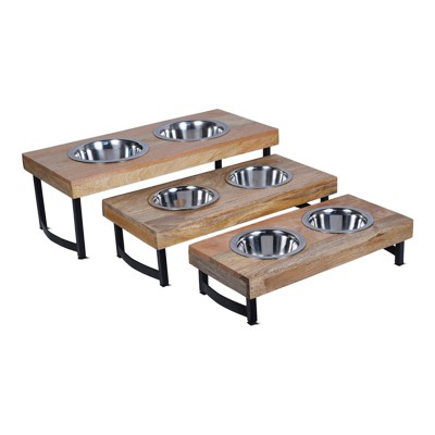 Mela Artisans Vanjari Elevated Pet Feeder - Small