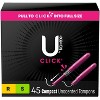 U by Kotex Click Tampons - Multipack - Compact Tampons - Regular/Super Absorbency - Unscented - 2 of 4