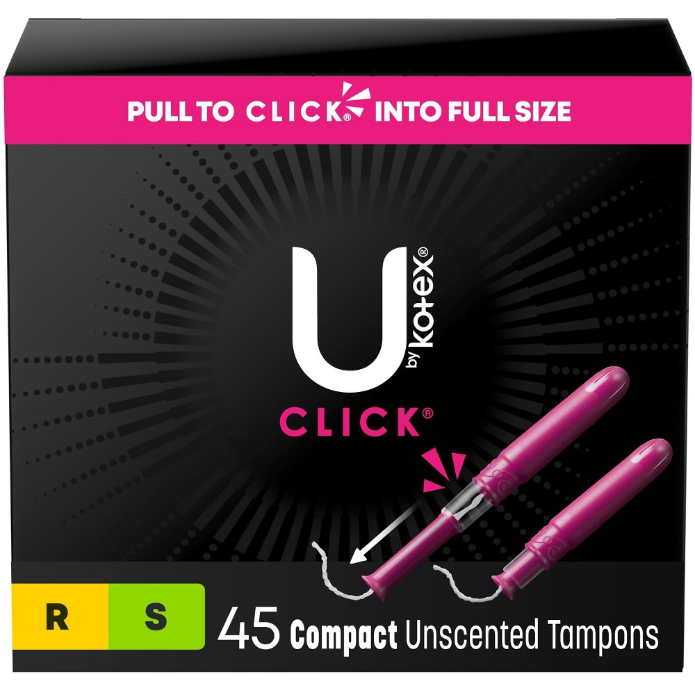 Photos - Menstrual Pads U by Kotex Click Compact Tampons - Multipack - Regular/Super - Unscented 