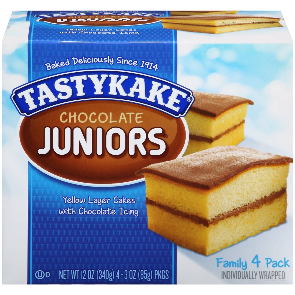 UPC 025600005057 Tastykake Chocolate Junior Layer Cakes 4ct/12oz
