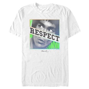 Mens Bruce Lee Respect Portrait T Shirt - 1 of 4