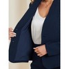 INSPIRE CHIC Women's Collarless Blazer and Formal Pencil Skirt Business Suit Set 2 Pcs 2 Packs - 4 of 4