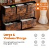 SKRAN Dresser For Bedroom With 7 Fabric Drawers, Chest Organizer Units For Clothing, Closet, Bedroom With Cabinet, Metal Frame, Wooden Top - 3 of 4