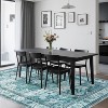 Washable Runner Rugs, Floral Vintage Distress Rugs, Traditional Medallion Non-Slip Foldable Stain-Resistant Soft Low Pile Rugs - 3 of 4
