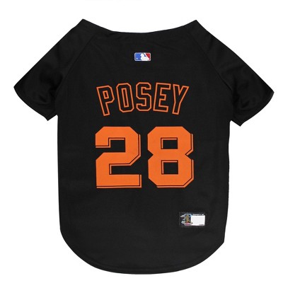 San Francisco Giants Shirt Boys XXL 18 Black Orange 28 Buster Posey  Baseball MLB