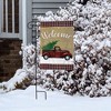 Winter Truck Burlap Garden Flag 18" x 12.5" Briarwood Lane - 4 of 4
