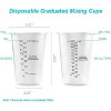 JDICTION 100pcs 8oz Graduated Clear Plastic Measuring Cups with 100pcs Wooden Stirring Sticks for Mixing Paint, Pigments, Epoxy Resins, Resins - 4 of 4