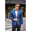 COOFANDY Mens Floral Tuxedo Jackets One Button Stylish Dinner Wedding Party Dress Suit Blazers Jacket - 2 of 4