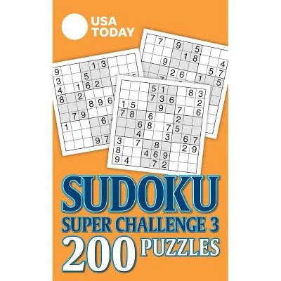 USA Today Sudoku Super Challenge 3 - (USA Today Puzzles) by  Usa Today (Paperback)