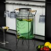 Basicwise 1.6-Gallon Glass Drink Dispenser with Stainless Steel Spigot, Lemonade Stand, Beverage Dispenser for Parties, and  Weddings - 3 of 4