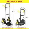 COZONY Stair Climbing Dolly, 330 lbs, Foldable Hand Truck with 6 Rubber Wheels, Telescoping Handle, Heavy Duty Cart for Luggage, Warehouse, Shopping - 4 of 4