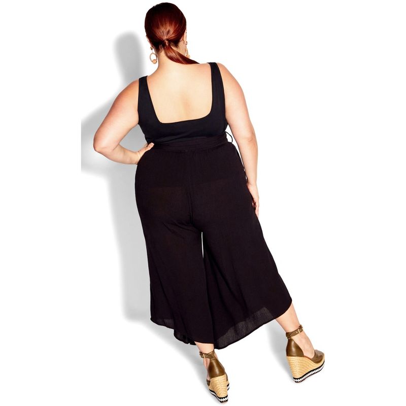 Women's Plus Size Holiday Sun Pant - black | CITY CHIC, 2 of 4
