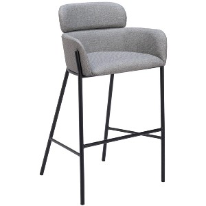 Zuo Bremor Barstool Slate Gray - 1 of 4